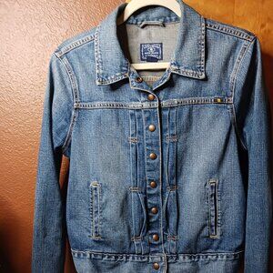 Lucky Brand denim trucker jacket.